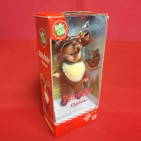 Reindeer Chelsie with Rudolph Nose Ornament Kelly Club Mattel 2001 - Picture 5 of 11